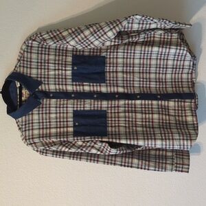 Levi's Snoop DOGG plaid and denim shirt